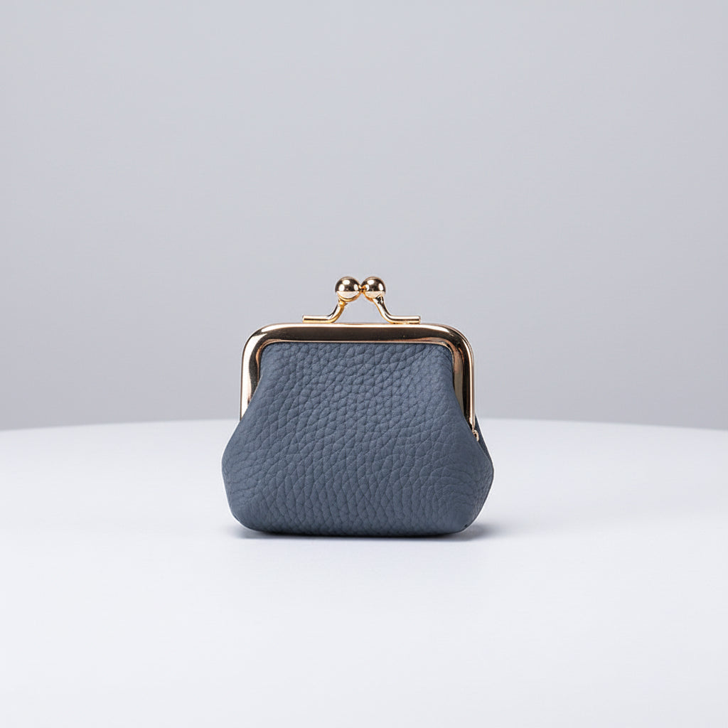 Mini jewelry Box Genuine Leather Organizer Gold Clasp Travel