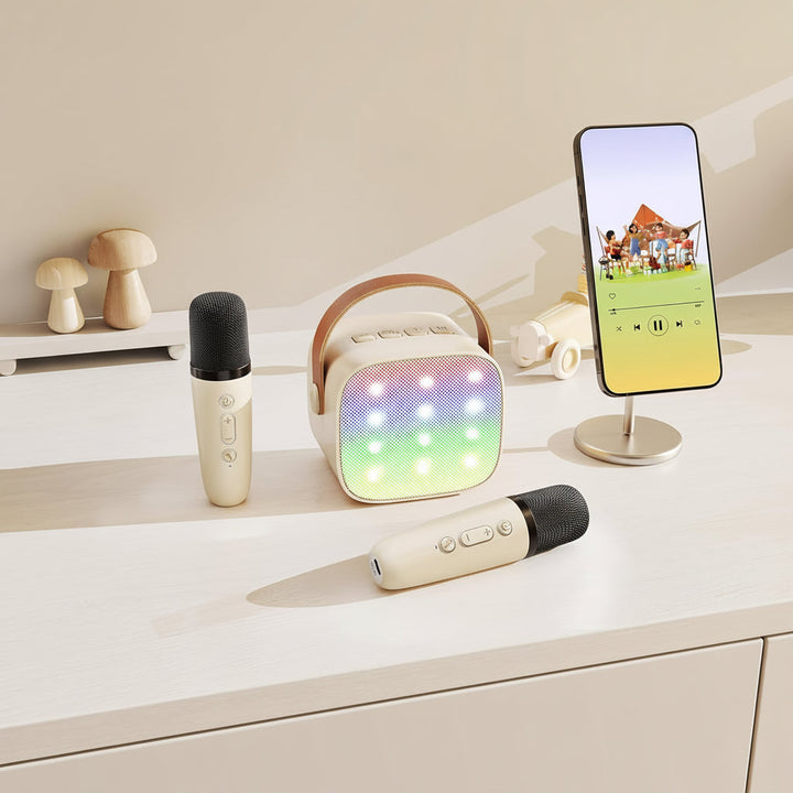 Karaoke Machine Bluetooth Portable Speaker Wireless Microphones