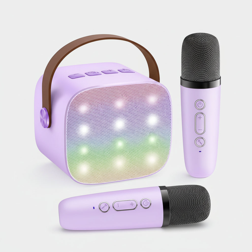Karaoke Machine Bluetooth Portable Speaker Wireless Microphones