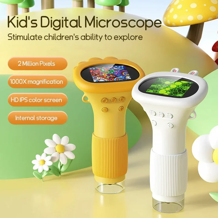 Microscope Kids Handheld 1000X Portable STEM Science Toy