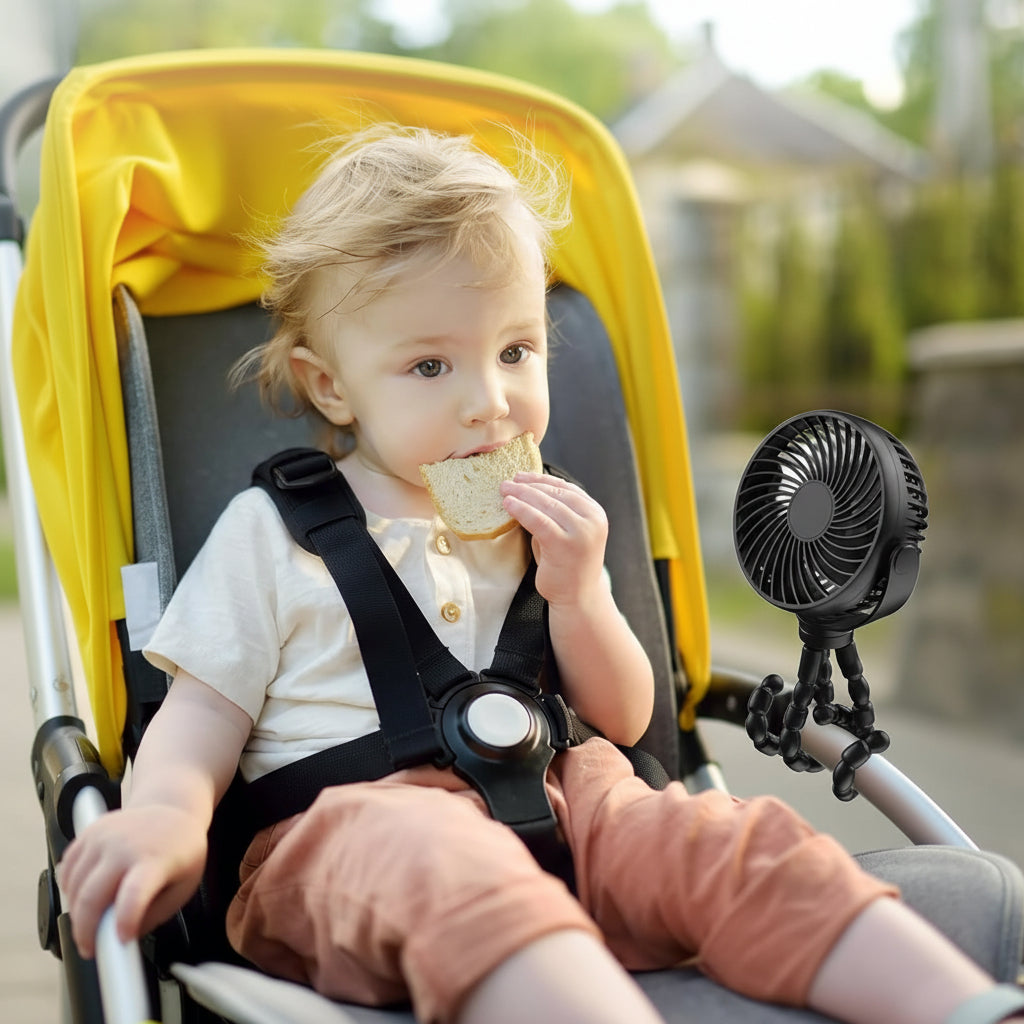 Portable Fan Clip On Battery Operated Stroller Fan