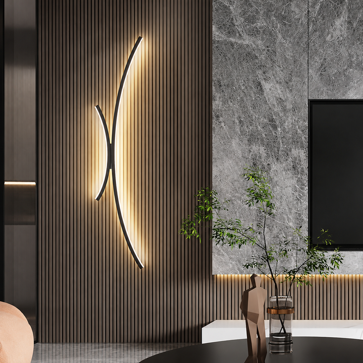 Modern LED Wall Light | Linear Wall Sconce for Bathroom, Living Room &amp; Dining Spaces