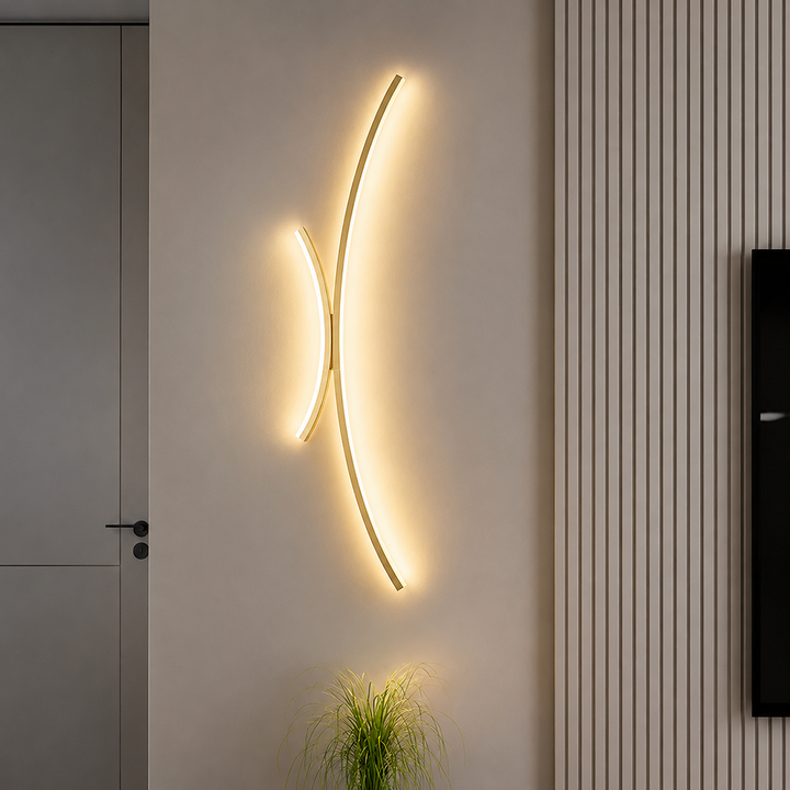 Modern LED Wall Light | Linear Wall Sconce for Bathroom, Living Room &amp; Dining Spaces