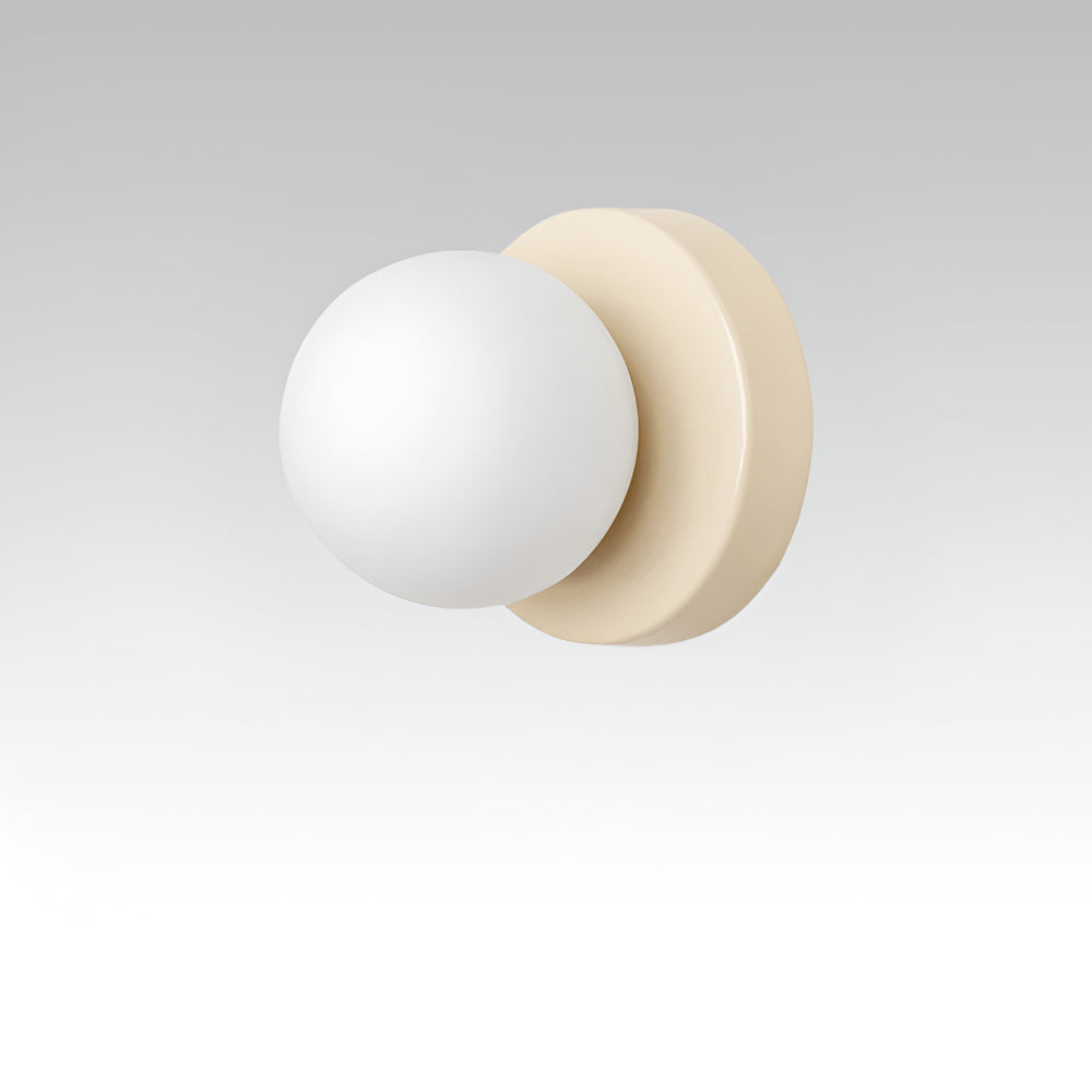 Wall Light Glass Globe Indoor Sconce Round Mount Lamp
