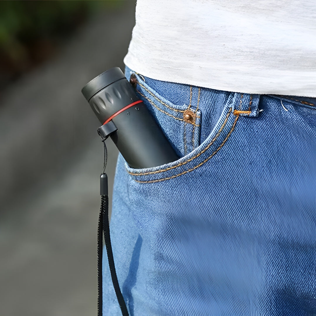 Monocular Telescope Compact Waterproof Phone Holder Scope