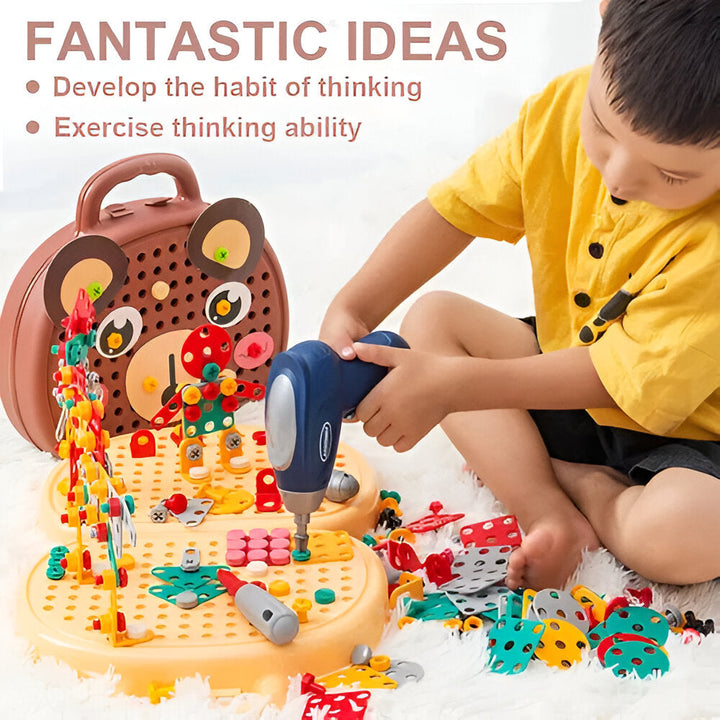 Kids Toy Montessori Building Set STEM Activity Kit