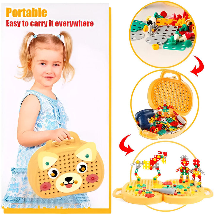 Kids Toy Montessori Building Set STEM Activity Kit