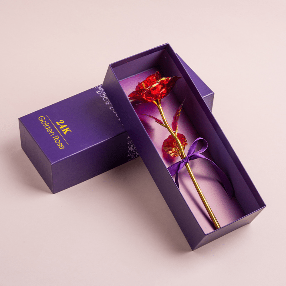 Rose Mothers Day Gift Artificial Flower Box Display Decoration