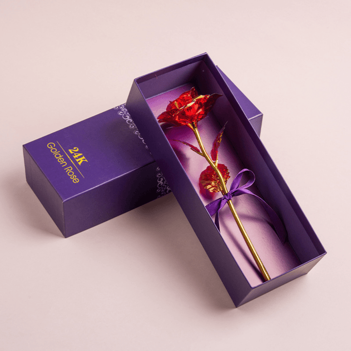 Rose Mothers Day Gift Artificial Flower Box Display Decoration