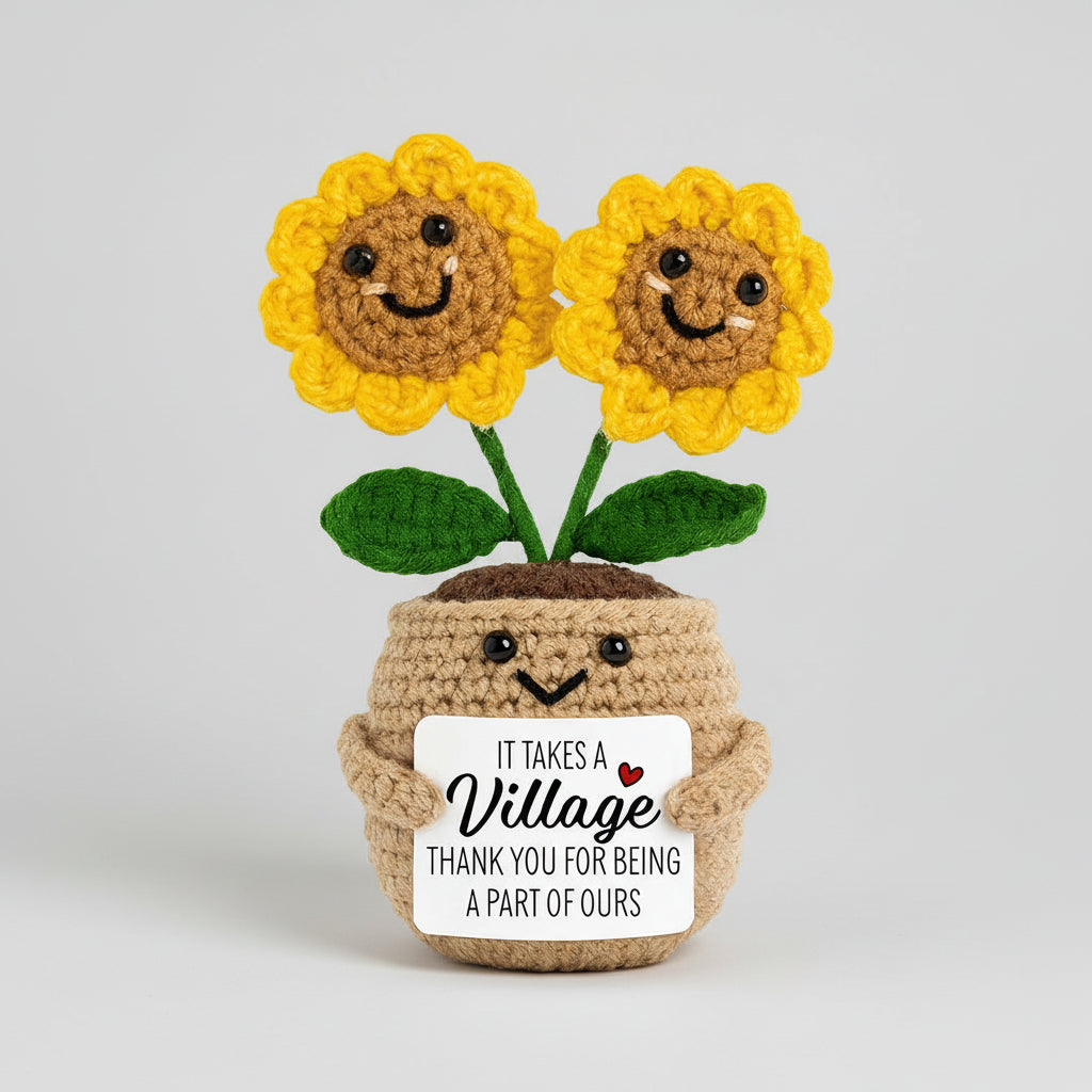 Mothers Day Gifts Crochet Flower Handmade Desk Decor