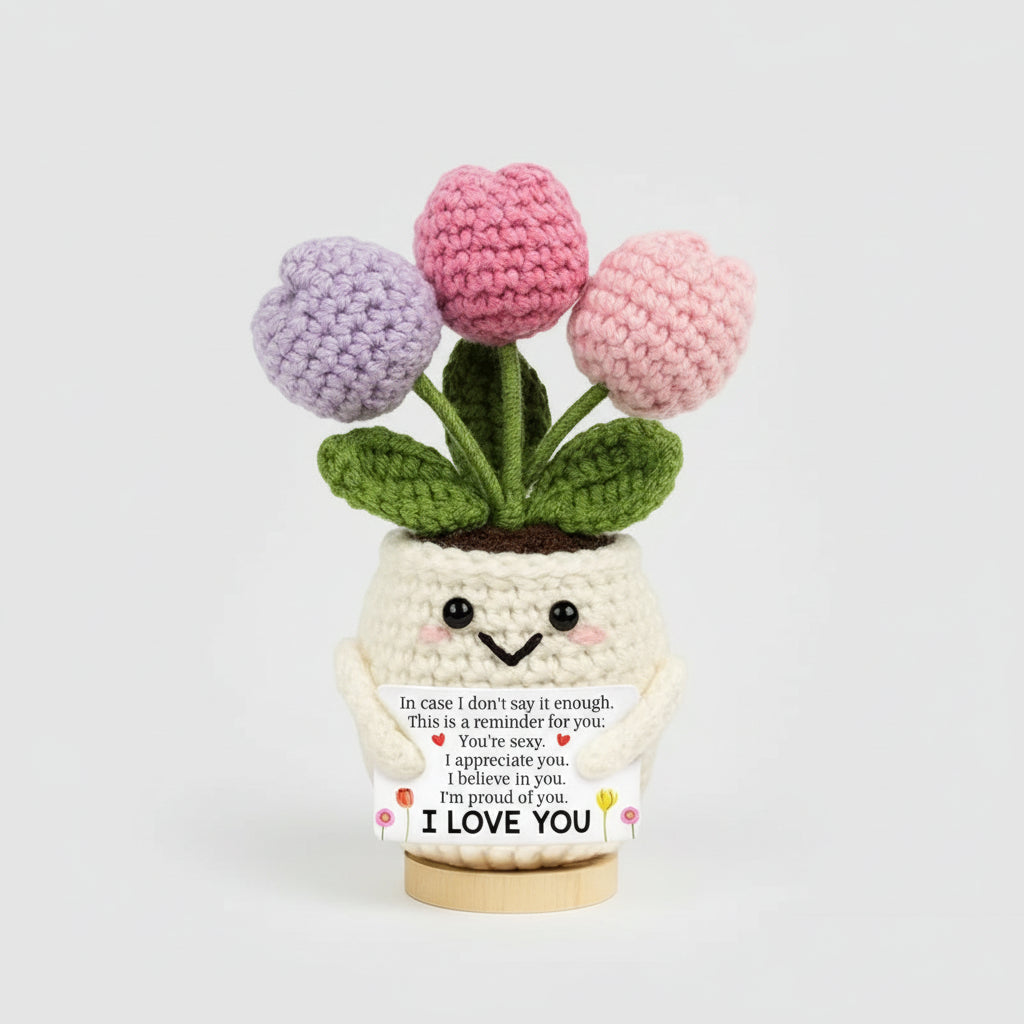 Mothers Day Gifts Crochet Flower Handmade Desk Decor