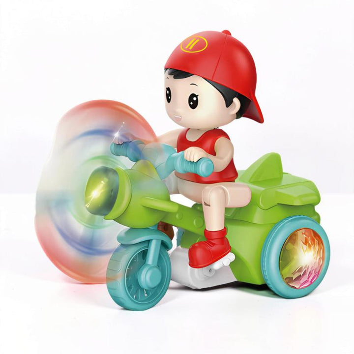 Motorcycle Toy Musical Light Up Rotating Sensory Vehicle
