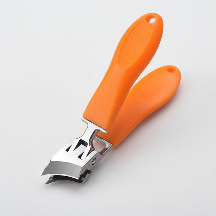 Nail Clippers Wide Jaw Stainless Steel Anti Splash Catcher
