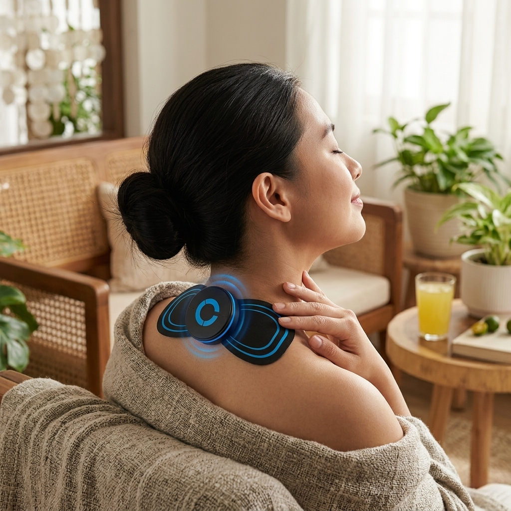 Neck Massager Electric Muscle Stimulator Pad