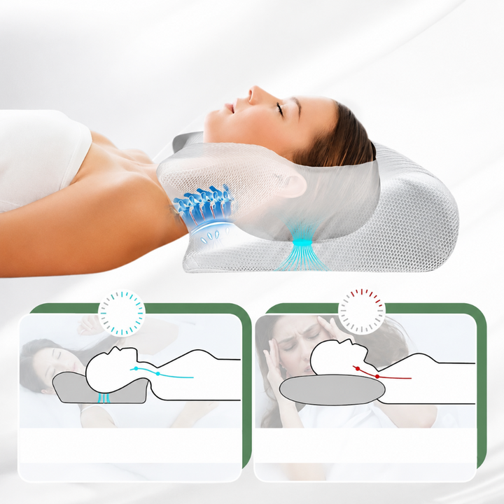 Neck Pillow Contour Sleep Support Side Back Stomach