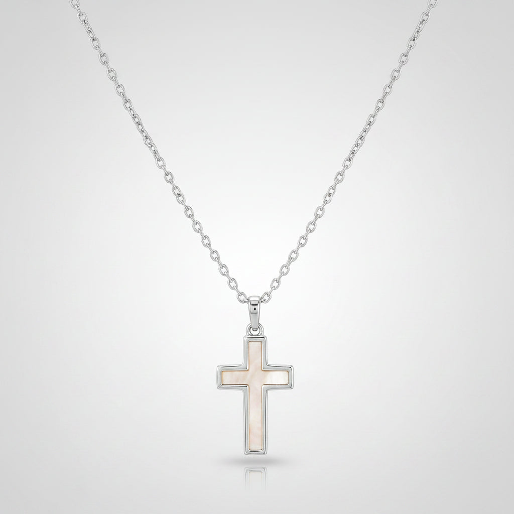 Necklace Cross Pendant Mothers Day Gift Gold jewelry Minimalist