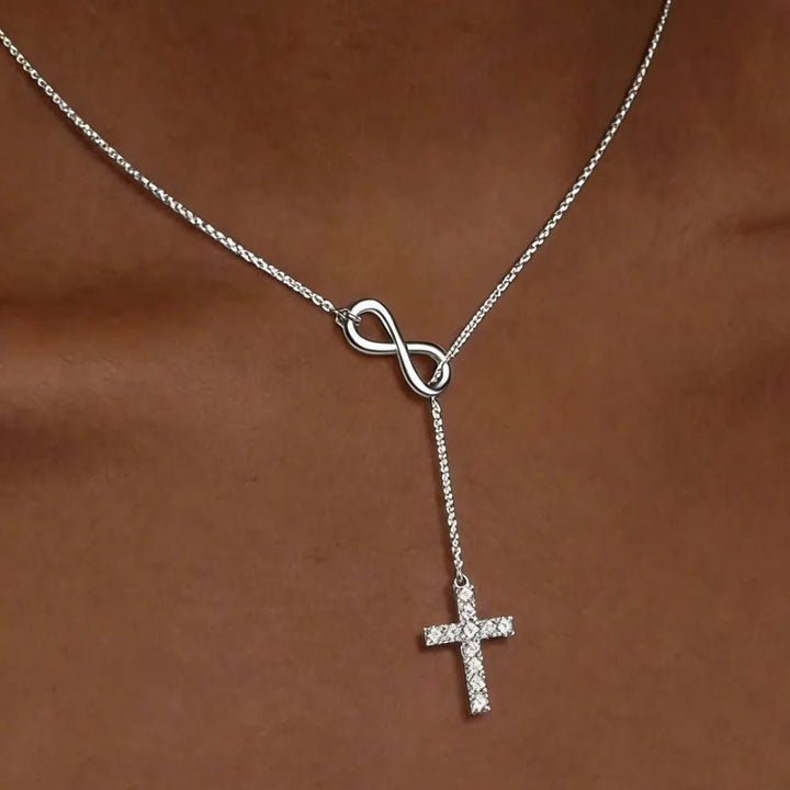 Necklace Cross Y Pendant Mothers Day Gold Infinity jewelry