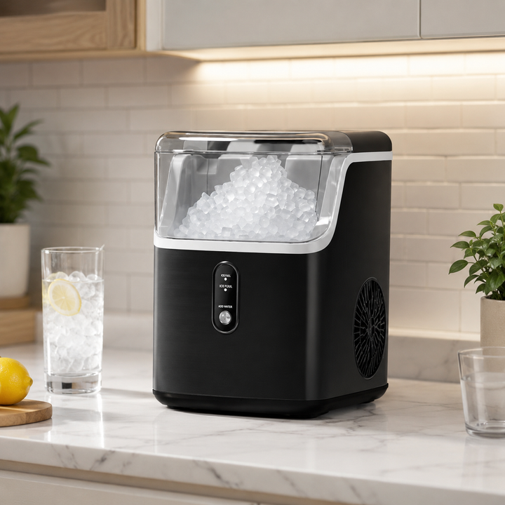 Nugget Ice Maker Countertop Ice Machine Portable Compact