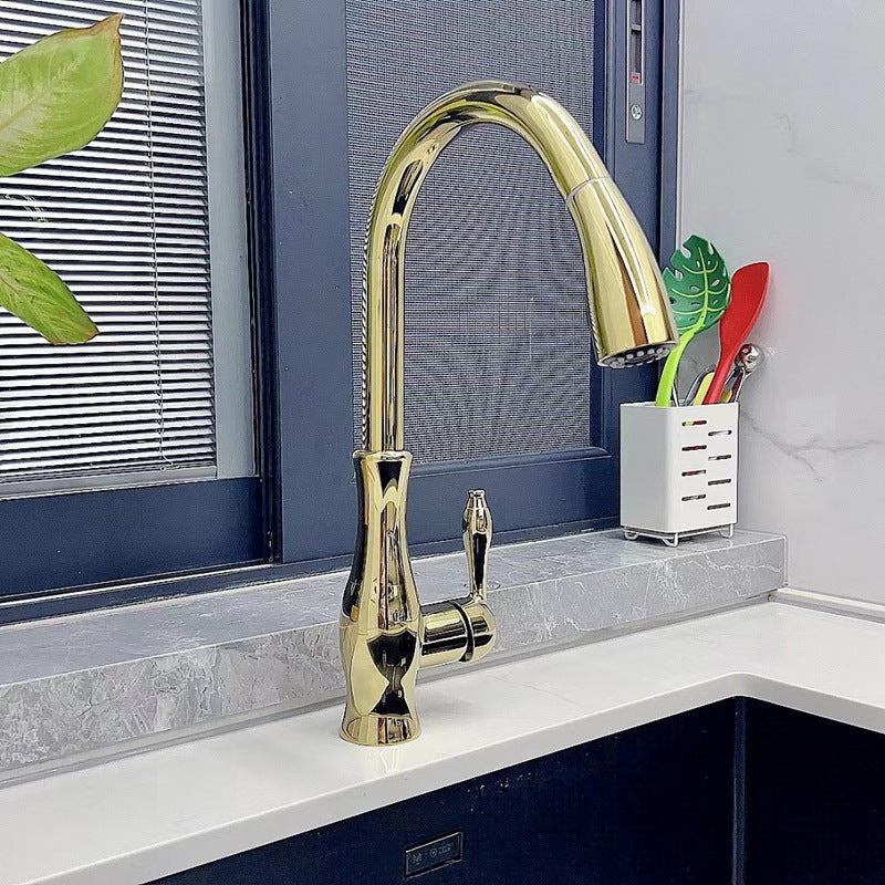 Kitchen Faucet Pull Out Metal Sink Tap Design