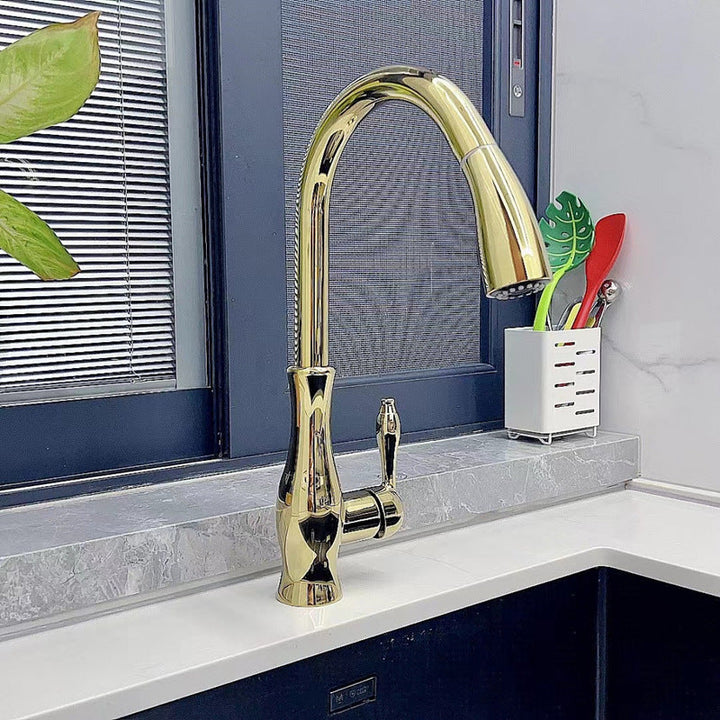 Kitchen Faucet Pull Out Metal Sink Tap Design
