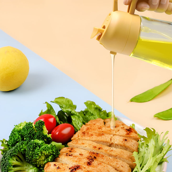 Oil Sprayer Glass Oil Dispenser Kitchen Refillable Spray