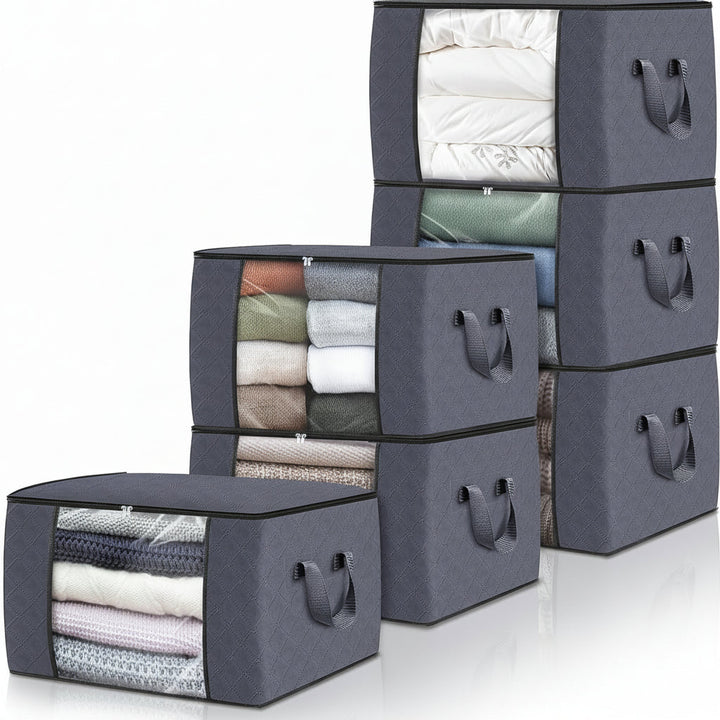 Storage Bags Fabric Organizer Foldable Large Clothing Containers