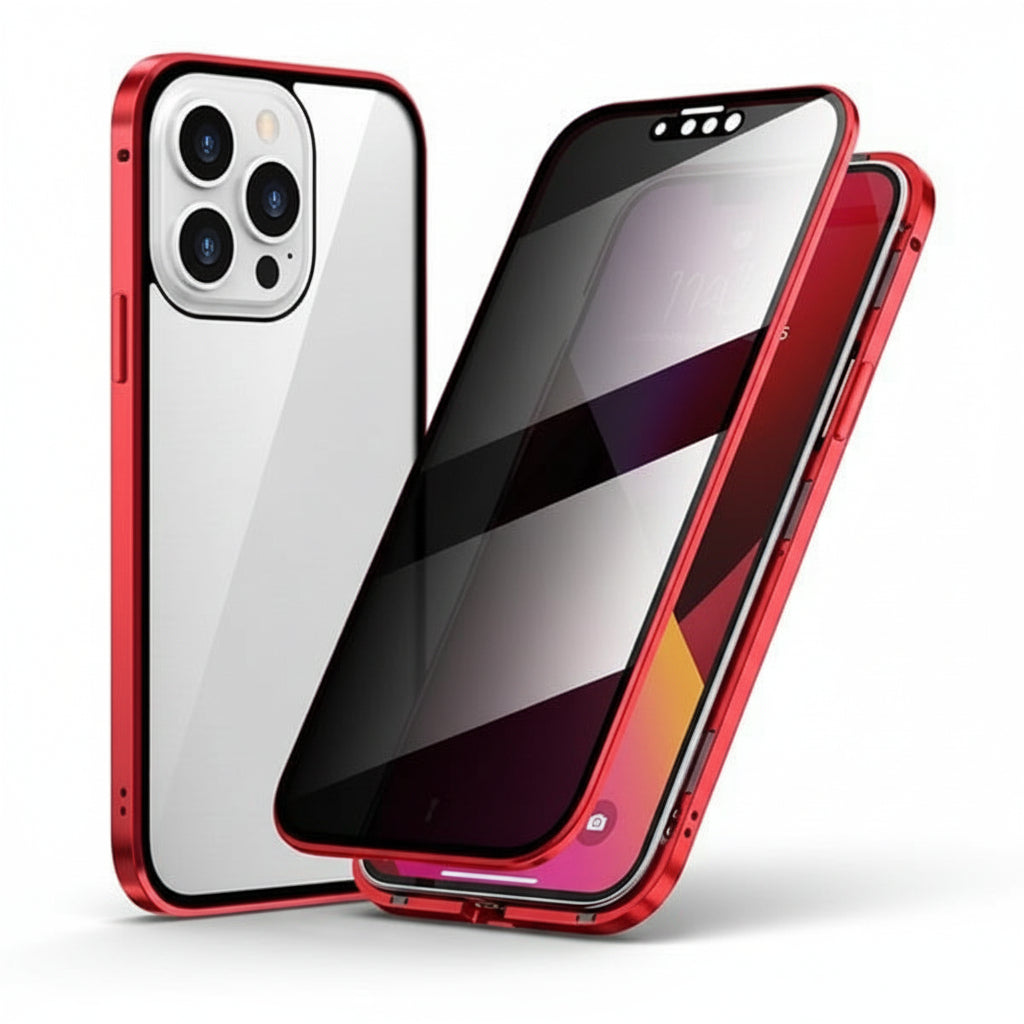 Phone Case Privacy Anti Spy 360 Degree Tempered Glass Cover