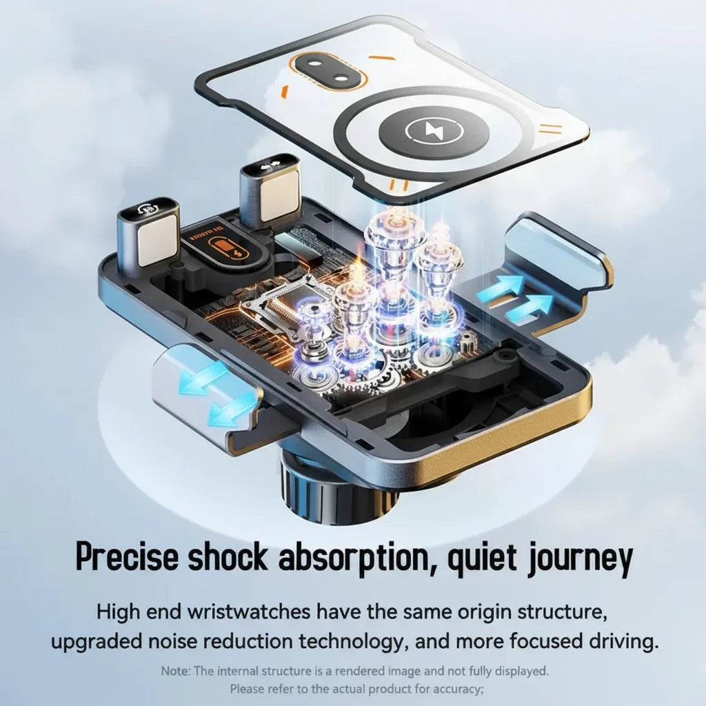 Phone Holder Wireless Charging Car Mount Auto Clamp Vent