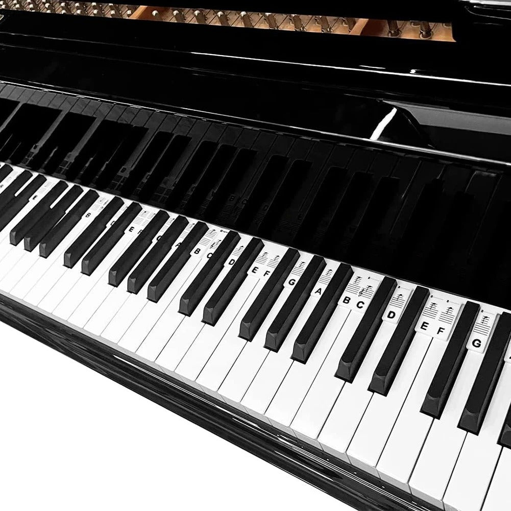 Piano Keyboard Stickers Silicone Note Labels Key Learning