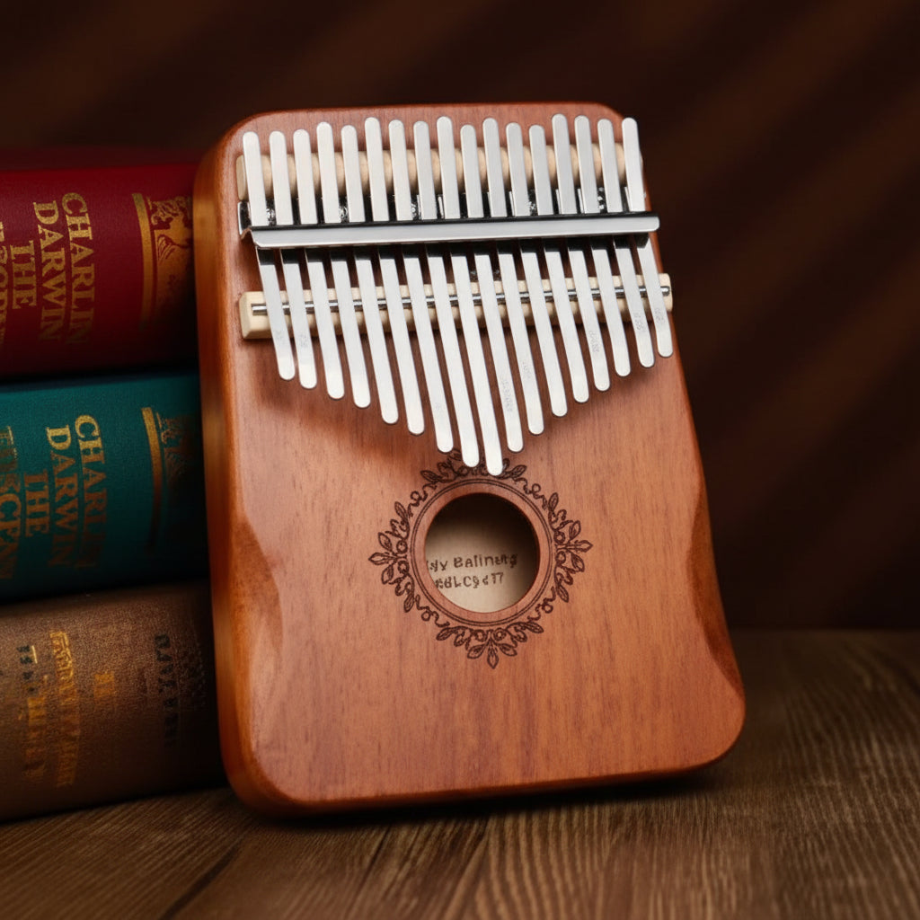 Kalimba Piano Thumb Mahogany Wood 17 Key Instrument