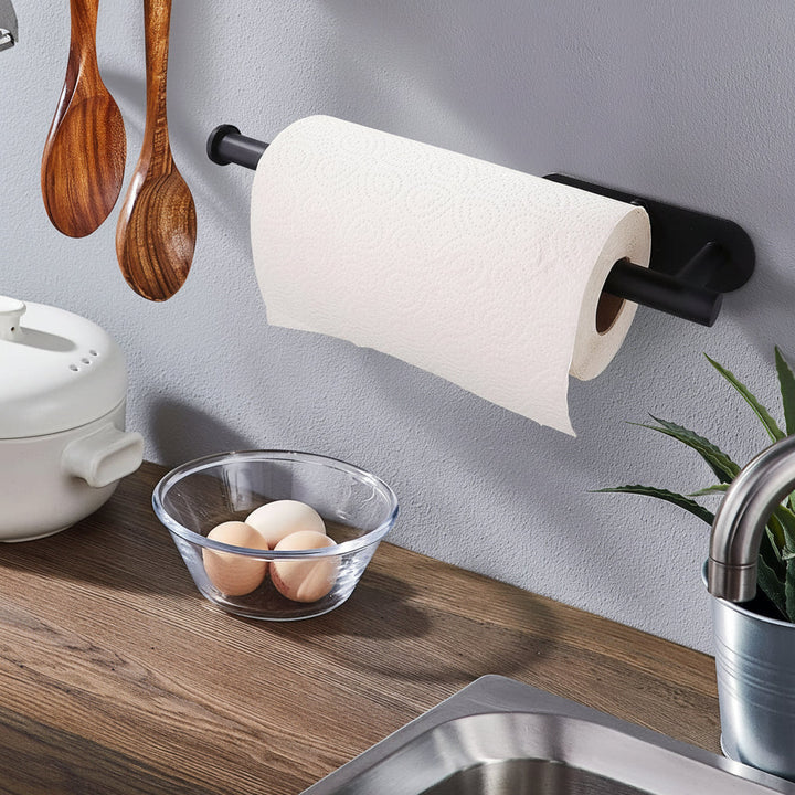 Paper Towel Holder Under Cabinet Black Stainless Steel