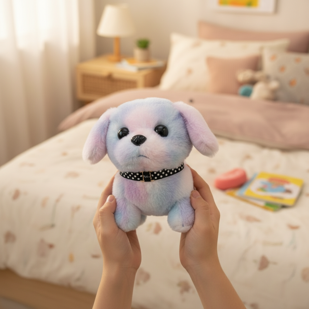 Plush Dog Toy Interactive Walking Barking Puppy Figure