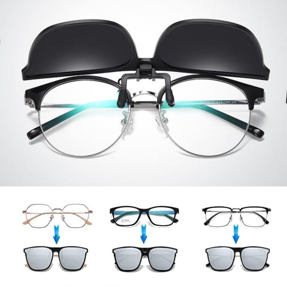 Polarized Sunglasses UV Protection Clip-On Foldable Trim