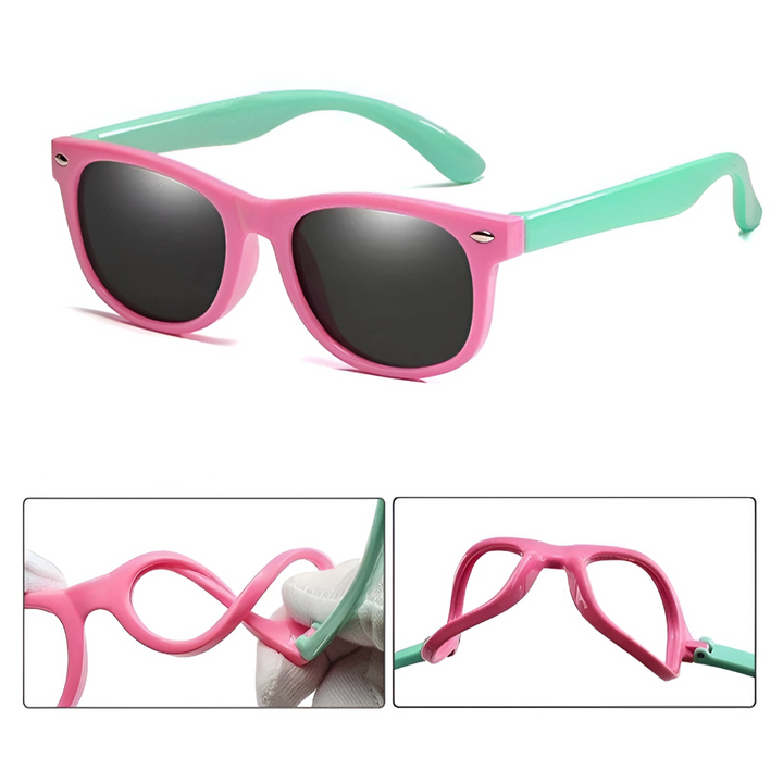 Polarized Sunglasses UV Protection Kids Flexible Wraparound