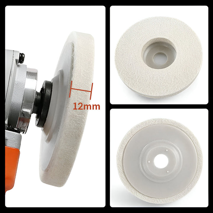 Polishing Wheel Felt Disc Grinder Surface Buffing Pad Set