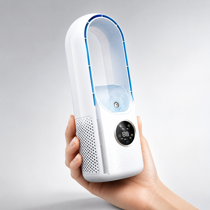 Portable Air Conditioner Bladeless Quiet Cooling Fan