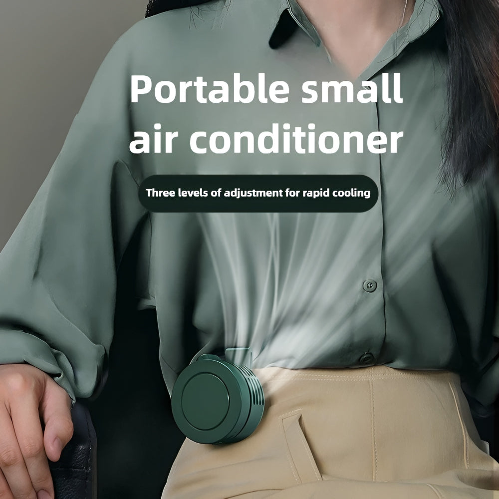 Portable Fan Mini Clip Neck Fan Adjustable Foldable