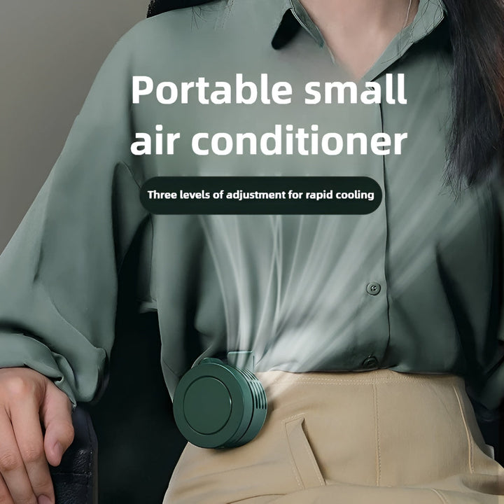 Portable Fan Mini Clip Neck Fan Adjustable Foldable