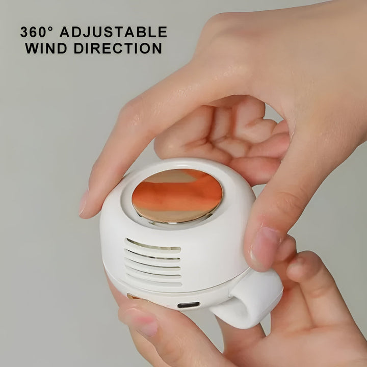 Portable Fan Wearable Hands Free Waist Clip Cooler