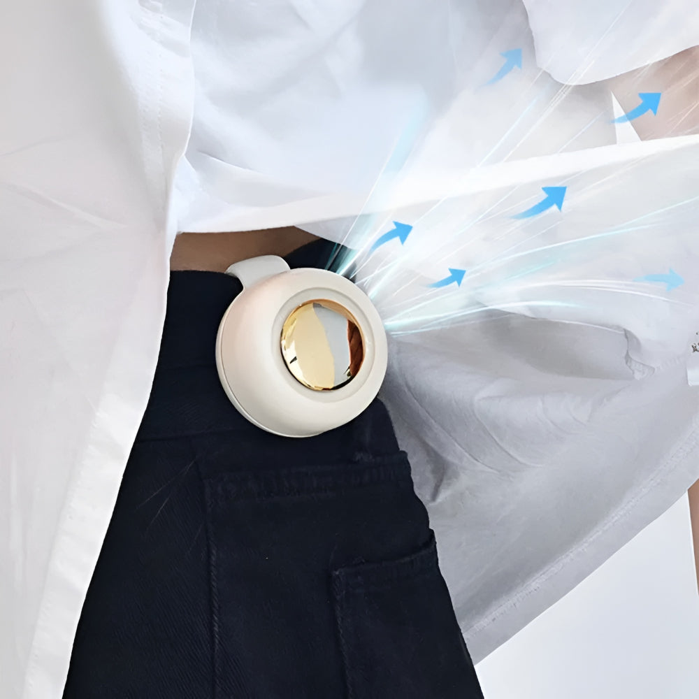 Portable Fan Wearable Hands Free Waist Clip Cooler