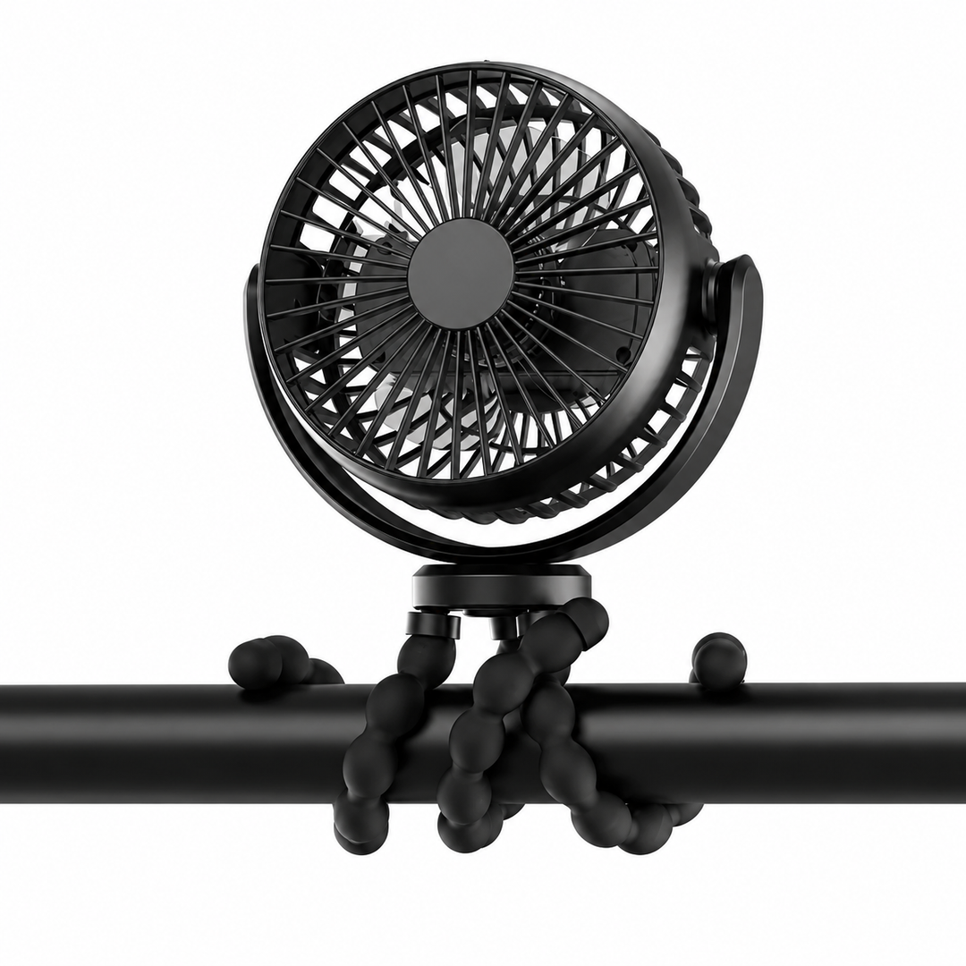 Portable Fan Rechargeable Clip On USB Desk Cooling Fan