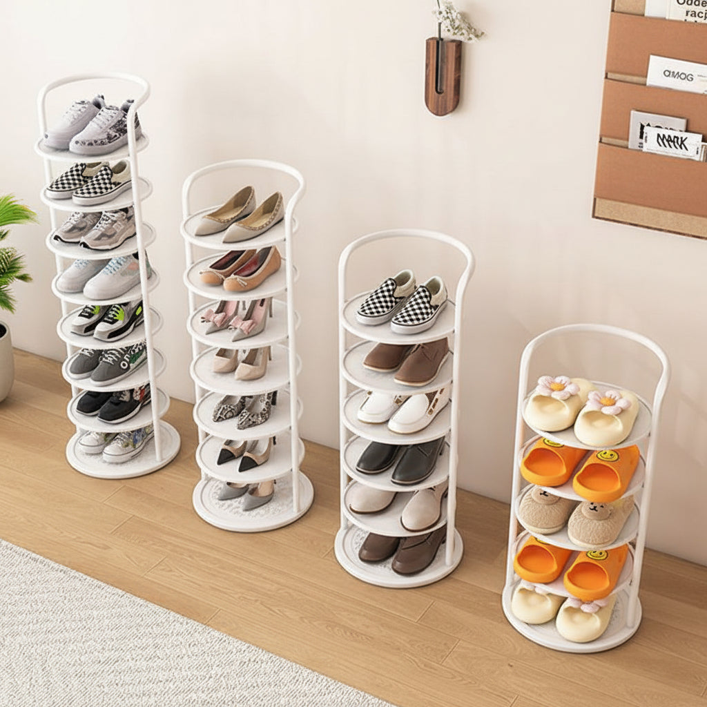Shoe Rack Vertical Storage Metal Organizer Entryway Closet