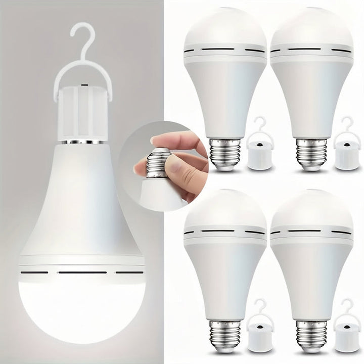 LED Light Bulb Rechargeable Emergency White Power Lighting