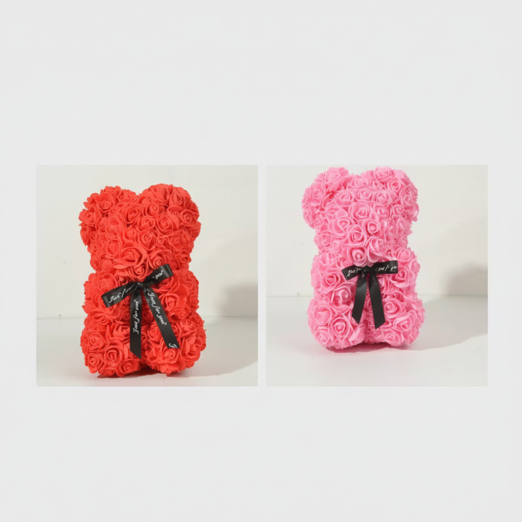 Artificial Flower Rose Bear Foam Valentine’s Gift