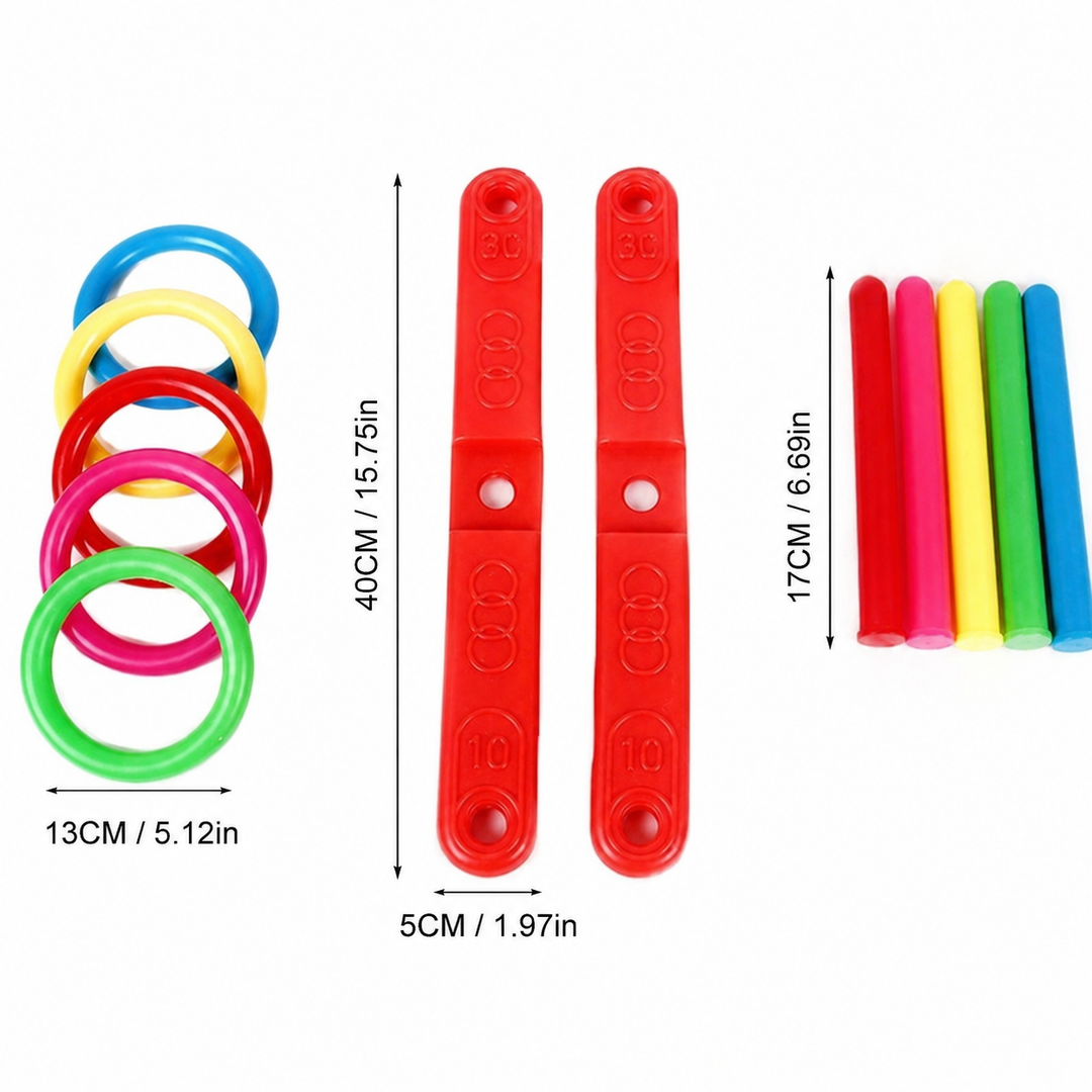Ring Toss Outdoor Game Portable Family Party Set