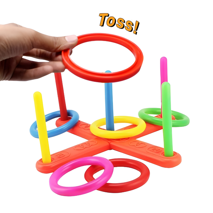Ring Toss Outdoor Game Portable Family Party Set