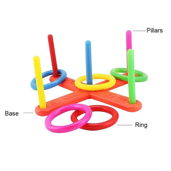 Ring Toss Outdoor Game Portable Family Party Set
