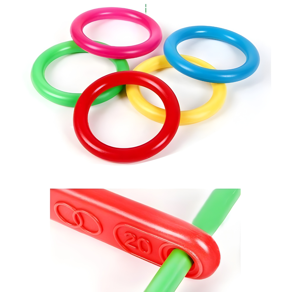 Ring Toss Outdoor Game Portable Family Party Set