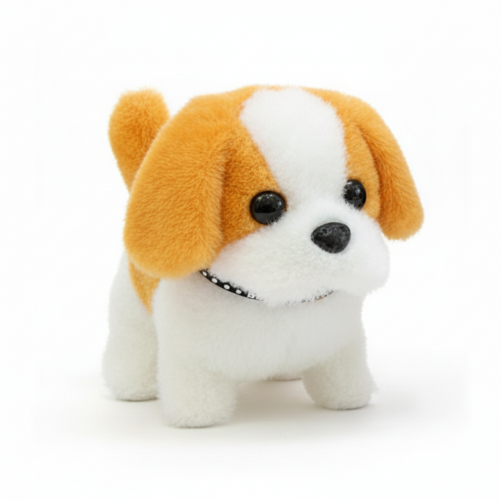 Robot Dog Toy Interactive Plush Puppy Motion Barking Figure