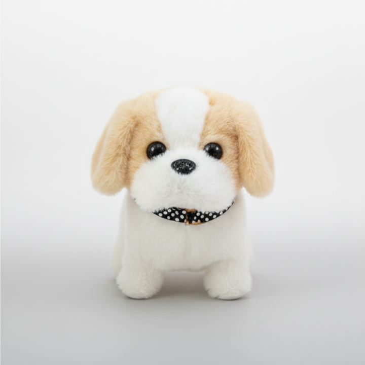 Robot Dog Toy Interactive Plush Puppy Motion Barking Figure